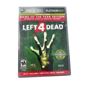 Left 4 Dead Xbox 360 Platinum Hits Game Of The Year Edition Mature 17+ Complete